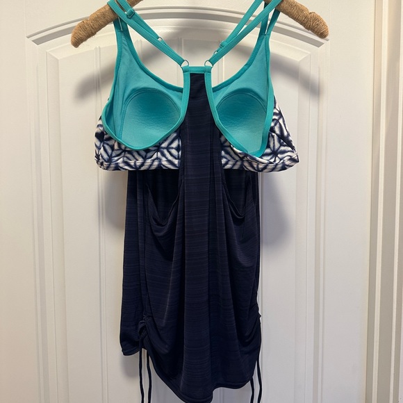 ZeroXposur Tankini Bathing Suit Top Large 12 - Picture 2 of 4